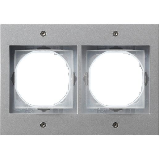 Gira RAHMEN 2-FACH / GIRA 021265 ALU TX 44 021265