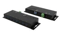 Exsys EX-1188HMS-3 - USB 3.2 Gen 1 (3.1 Gen 1) Type-B - USB 3.2 Gen 1 (3.1 Gen 1) Type-A - 5000 Mbit/s - Schwarz - Leistung - 12 V