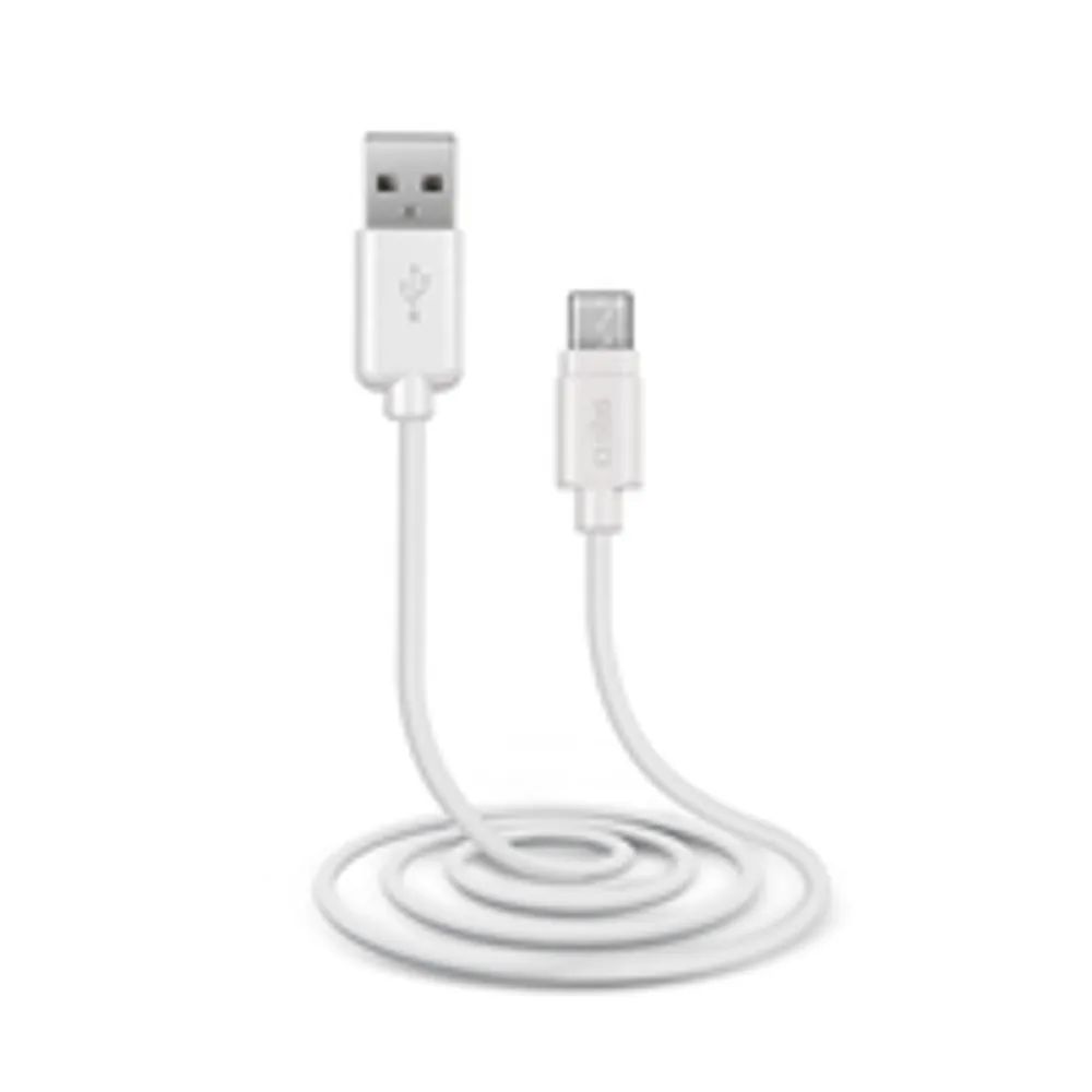 SBS TECABLEMICROW - 1 m - Micro-USB B - USB A - USB 2.0 - Weiß