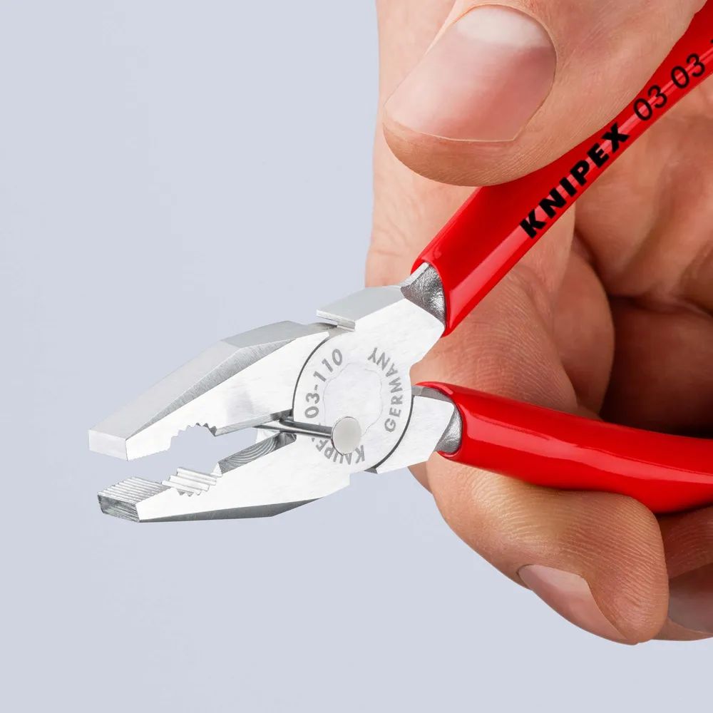 KNIPEX Mini-Kombizange mit Kunststoff überzogen verchromt 110 mm