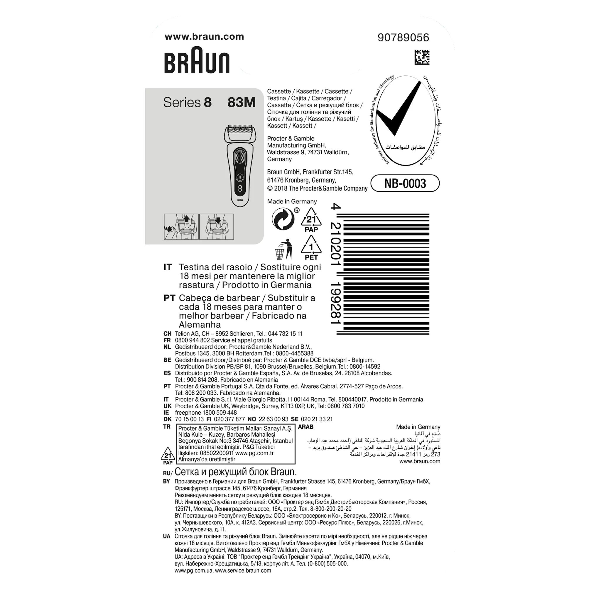 Braun 83M Kombipack