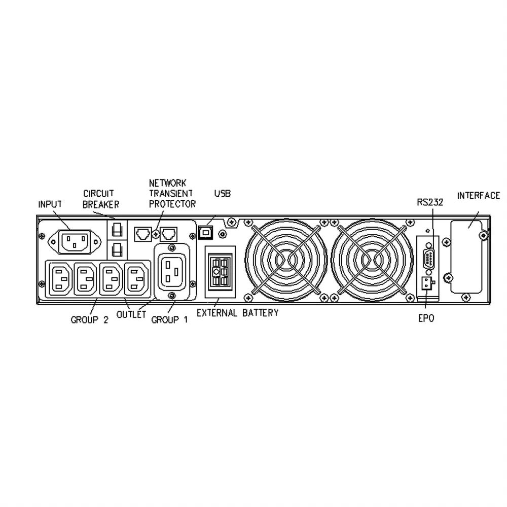 ROLINE ProSecure II 2000 RM2HE - Online USV, 19-Zoll Rackversion