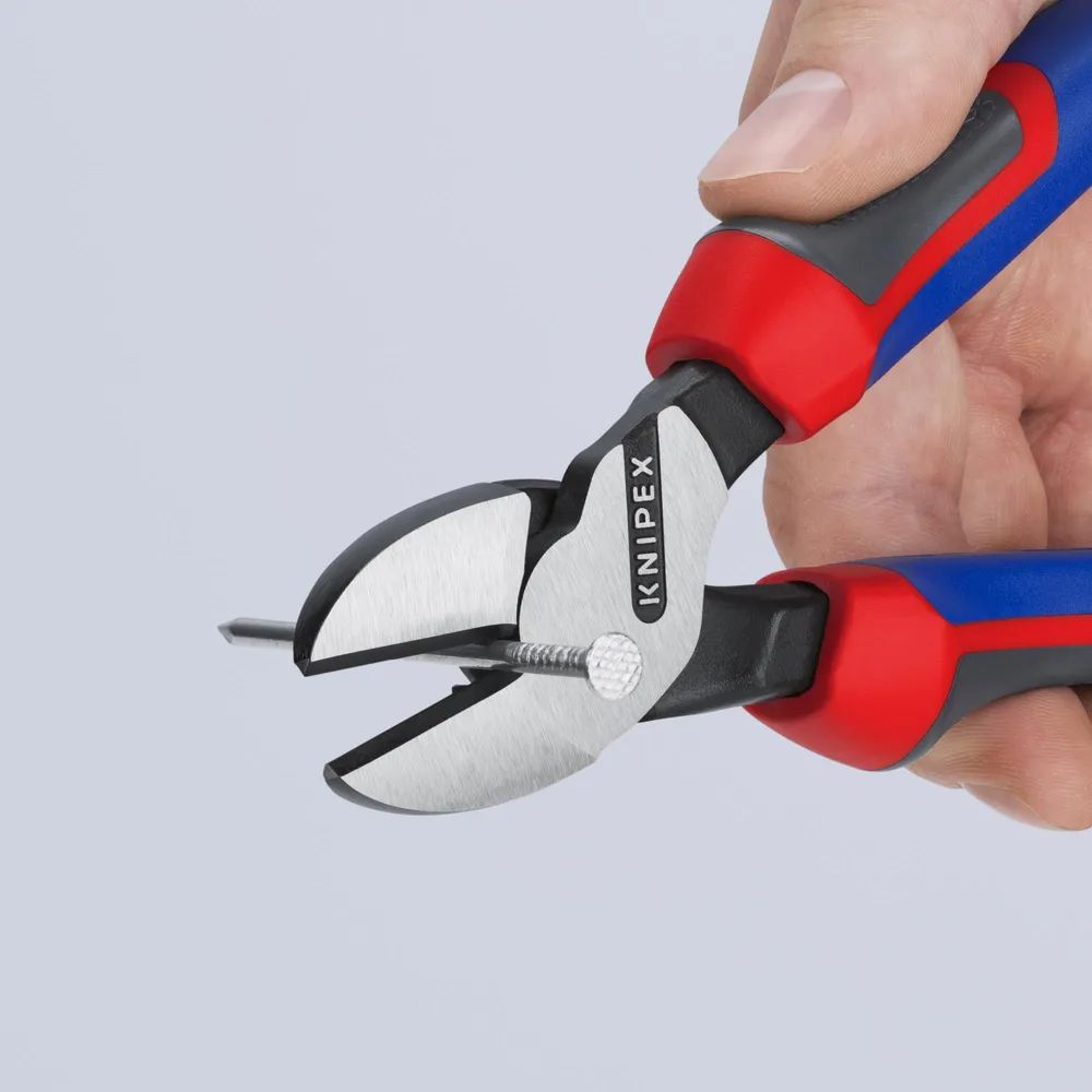 KNIPEX Kraft-Seitenschneider mit Comfort-Griffen schwarz atramentiert 200 mm