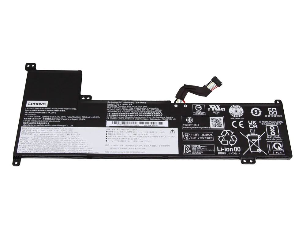 Lenovo Battery L19L3PF4 11.4V42Wh3cell 5B10W89839 - Batterie - 3.735 mAh