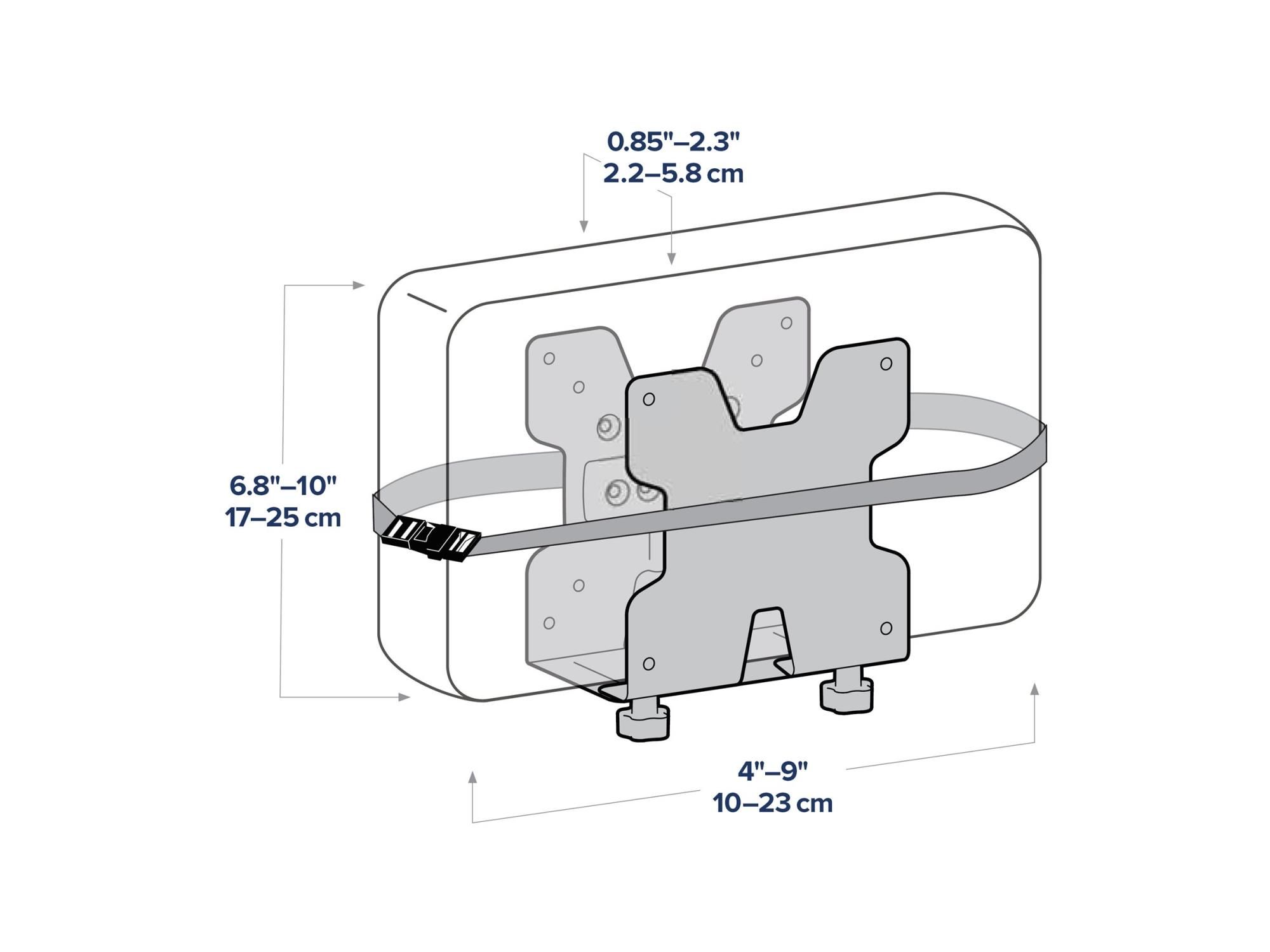 Ergotron Mini-PC-Halterung - an Wandschiene montierbar