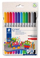 STAEDTLER Noris Club Fasermaler mit Doppelspitze 12-er Pack retail