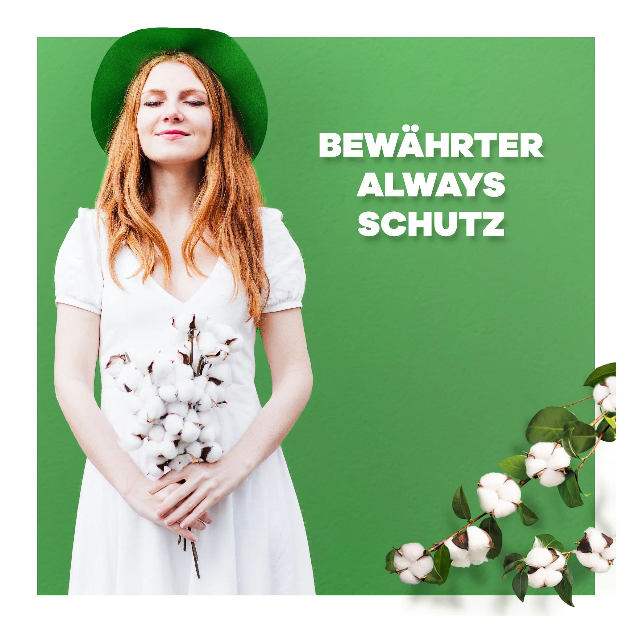 always Ultra Binde Cotton Protection Normal mit Flügeln 11 - Magic Paper