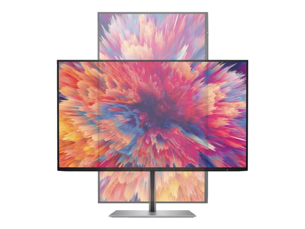 HP Z24q G3 - LED-Monitor - 60.5 cm (23.8") - 2560 x 1440 QHD @ 90 Hz - IPS - 400 cd/m² - 1000:1 - 5 ms - HDMI, DisplayPort - Schwarz, Silber (Halter)  4Q8N4AT