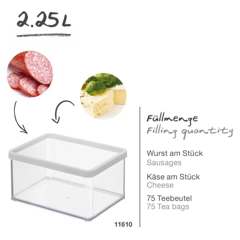 Rotho Premium Dose breit 2.25 l  LOFT