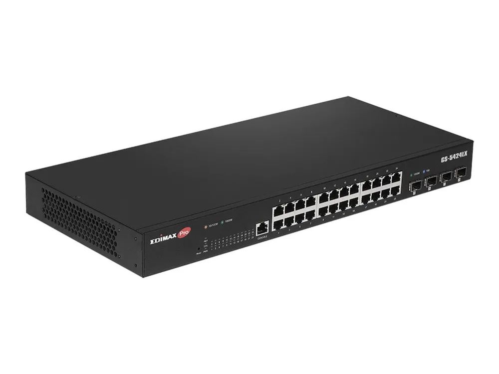 Edimax Switch Pro 28x GE GS-5424LX Rackmount - Switch - 1 Gbps