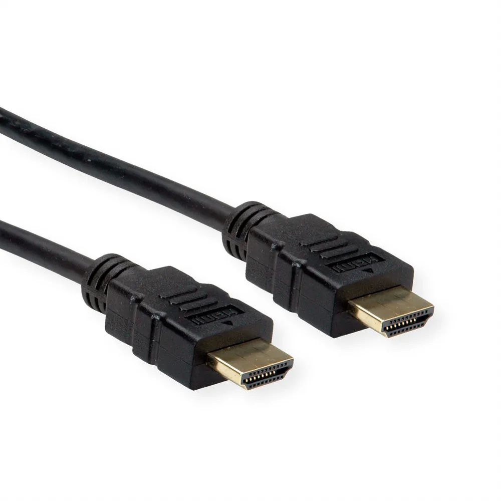 ROLINE HDMI High Speed Kabel mit Ethernet, TPE, schwarz, 5 m