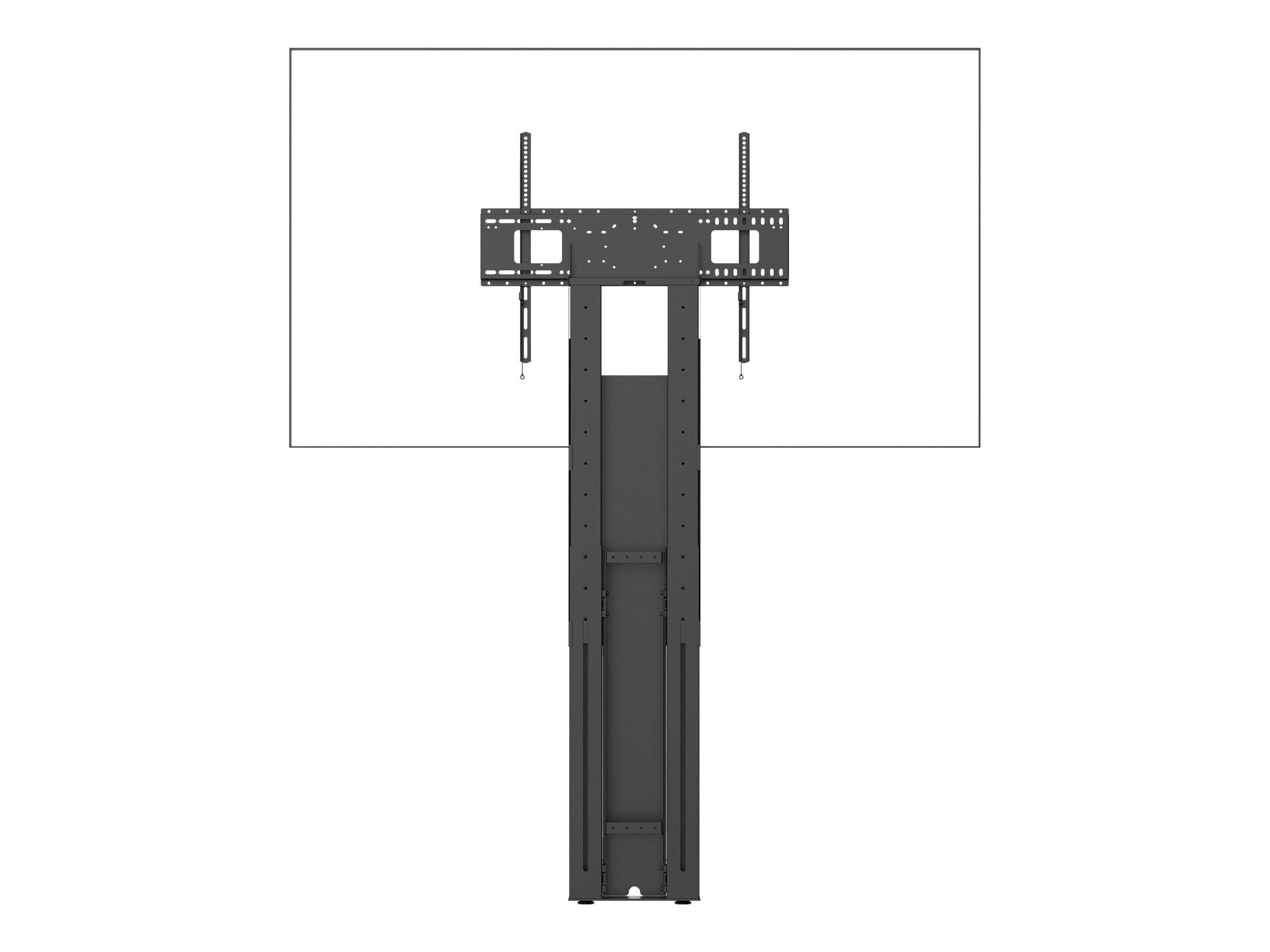 Vision VFM-F51 - Aufstellung - nicht angetrieben - für Flachbildschirm - extra stark - Stahl - mattschwarz - Bildschirmgröße: 120-245 cm (47"-98")