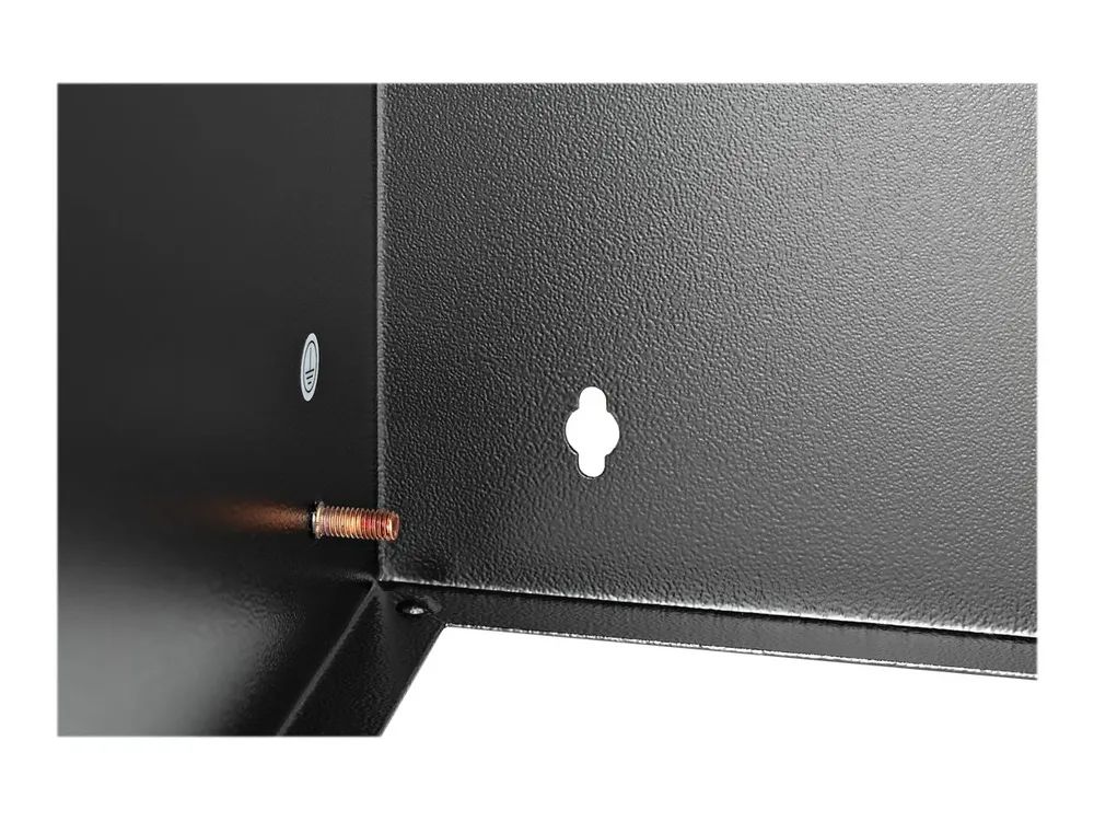 StarTech.com Wandmontage Halterung für flache Rack Geräte - 8HE - Gehäuse - geeignet für Wandmontage - Schwarz - 8U - 30.5 cm (12")