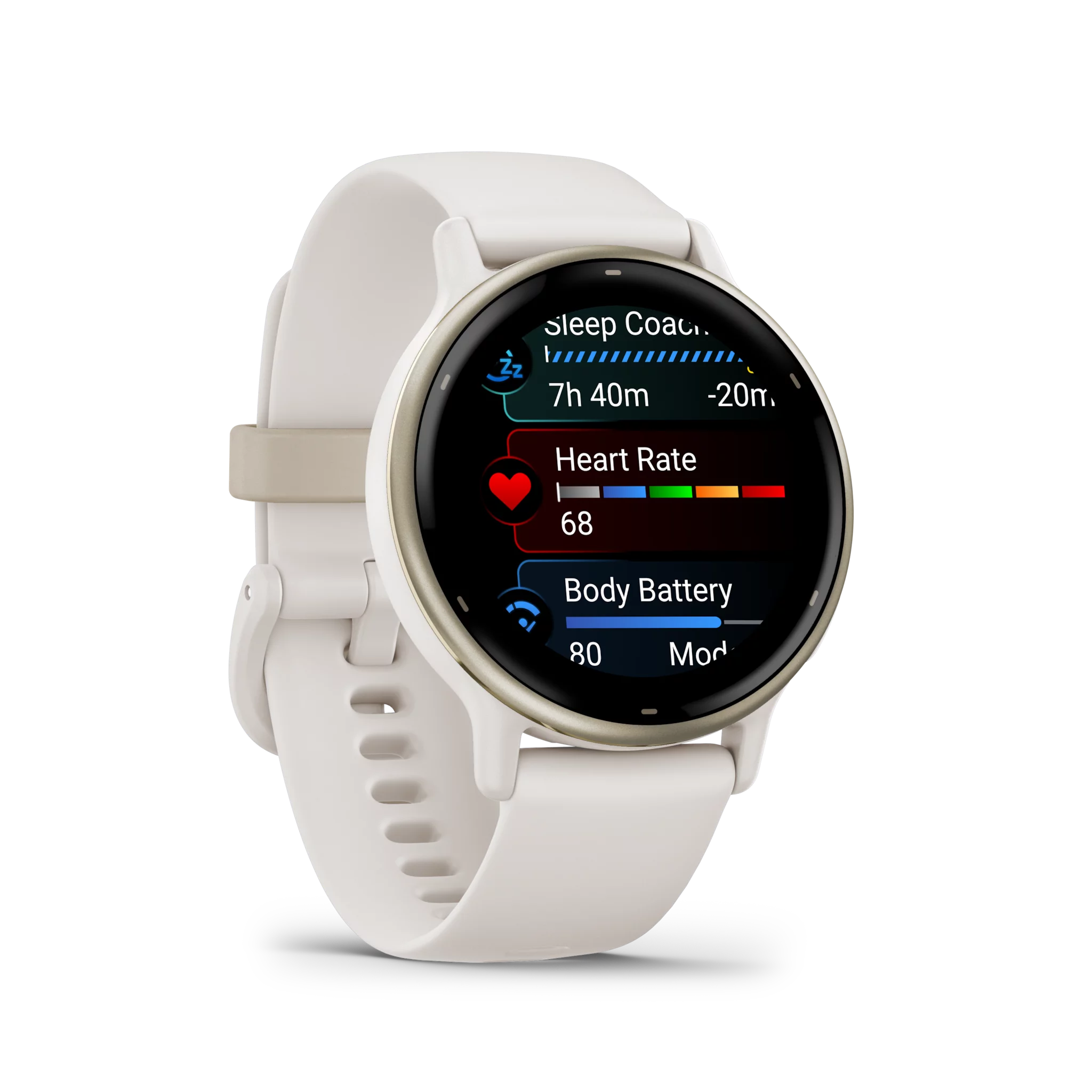 Garmin vivoactive 5 Music, elfenbein/cremegold