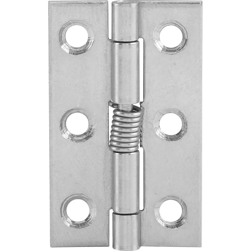 Strenger Federscharnier 50 x 30 x 1,2 mm, Edelstahl