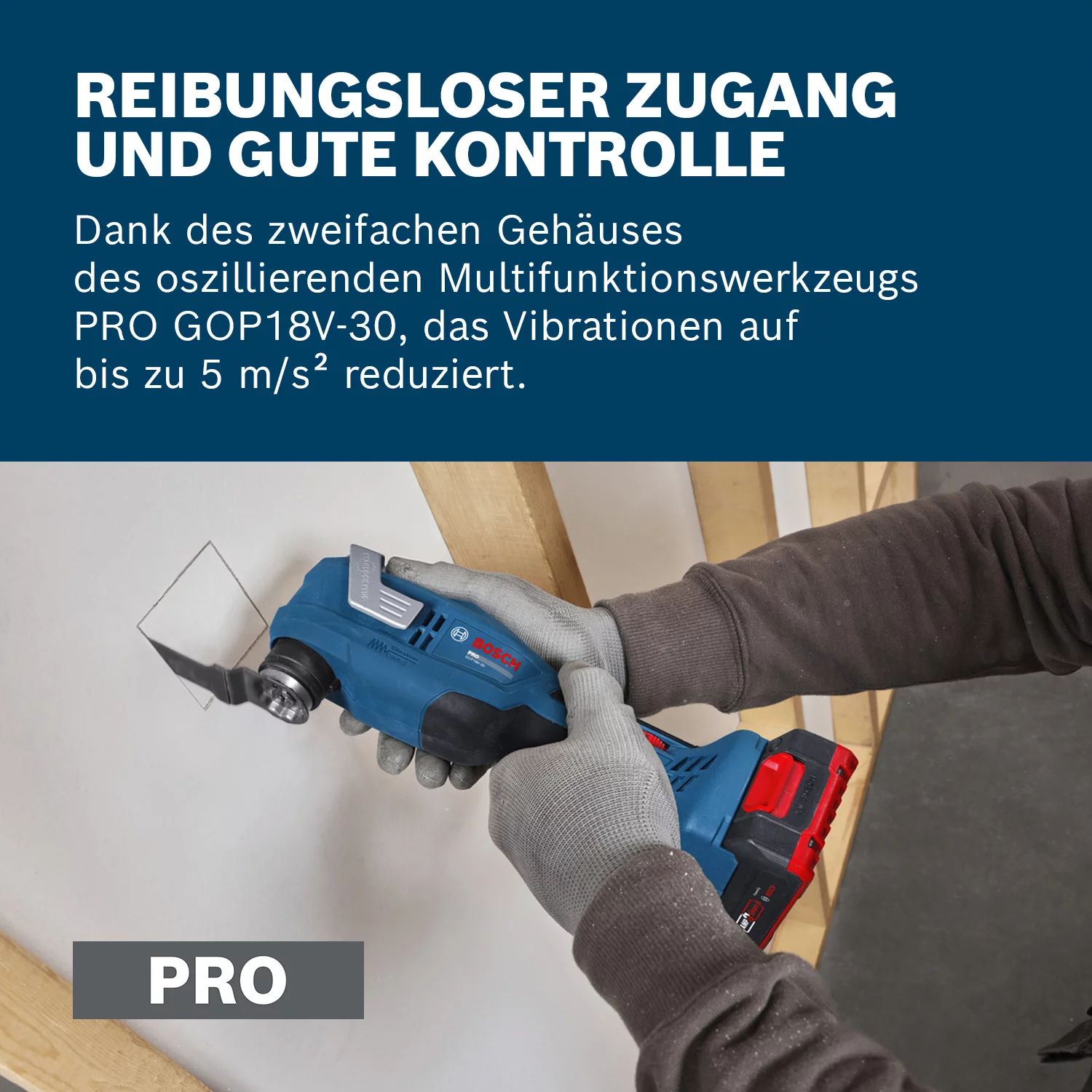 Bosch GOP18V-30 Akku-Multifunktionswerkzeug solo