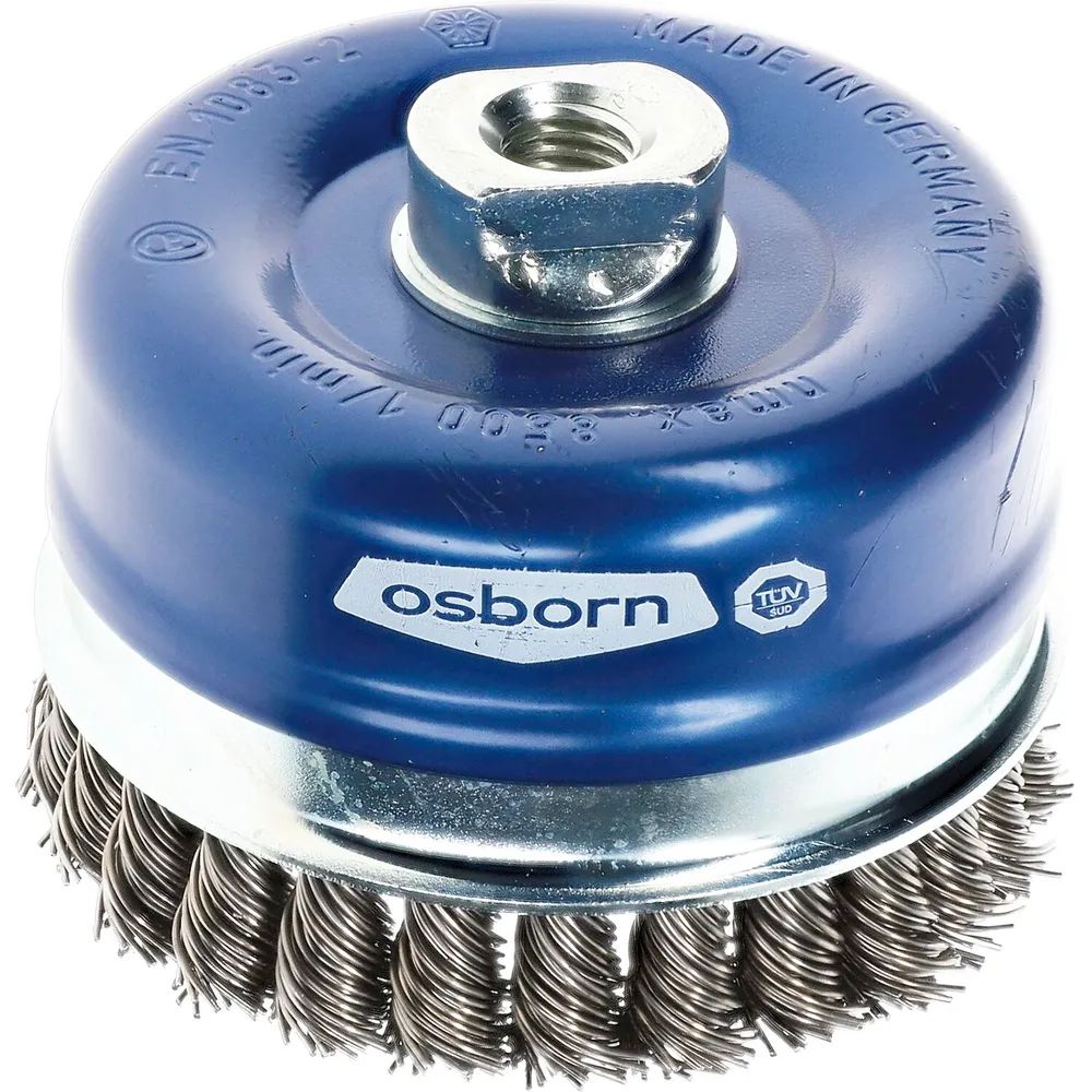OSBORN Topfbürste 100 x 20 mm Stahldraht gezopft M14