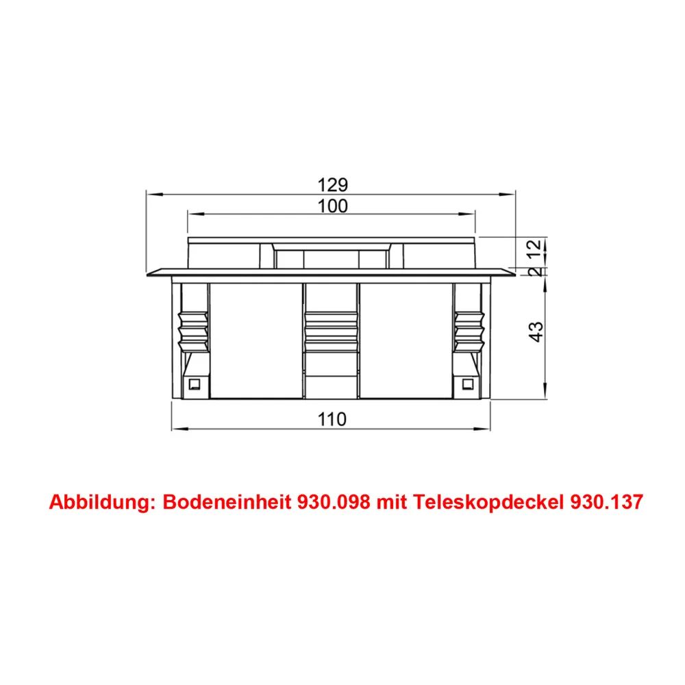 BACHMANN Easy-Outlet silber