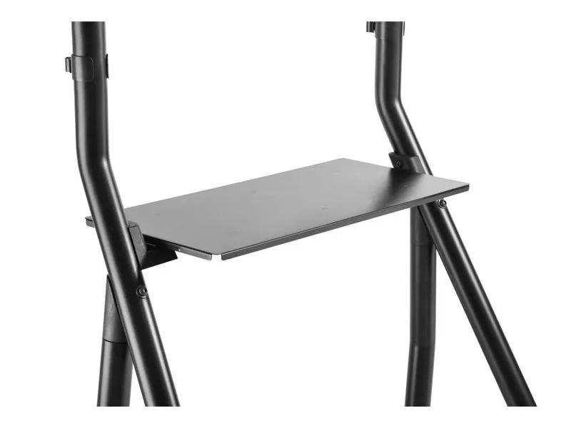Equip Wagen - für Flachbildschirm / AV-Ausrüstung - heavy-duty, LFD trolley - Aluminium, Kunststoff, stainless steel - Schwarz (60"-105")
