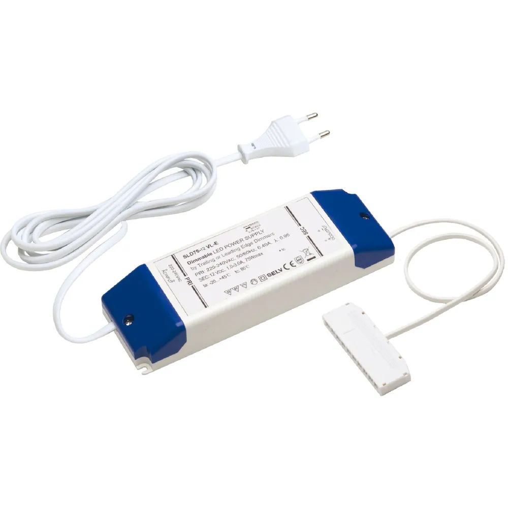 DOMUS LINE LED-Netzgerät SLD75, 24 V/DC, dimmbar, 9-fach Verteiler, 75 W