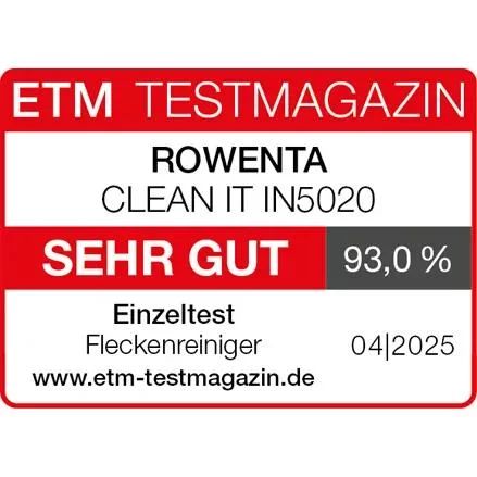 Rowenta IN5020 Fleckenreiniger Clean It inkl. Zubehör - GRÜN/SCHWARZ