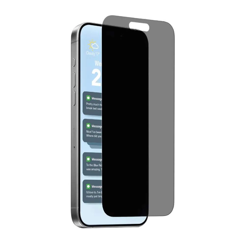 PURO Displayschutzglas PRIVACY für iPhone 17 PRO MAX, 2D