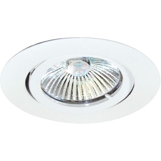 Planlicht NV-EINBAUSPOT 1XGU5,3 MAX.50W / PLANLI RUND WEIß 740015WS-V1