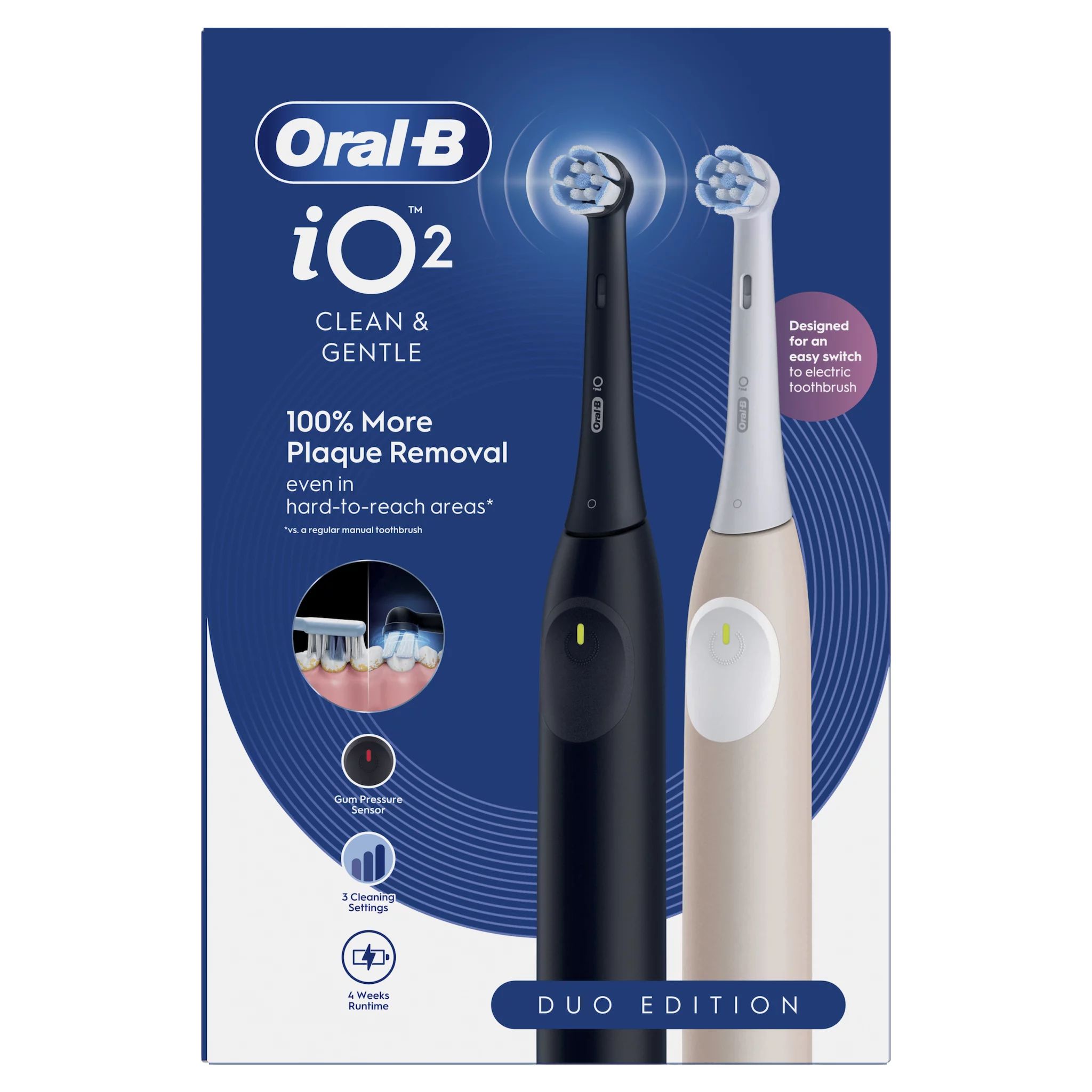 Oral-B iO Series 2 Night Black/Calm Pink mit 2. Handstück