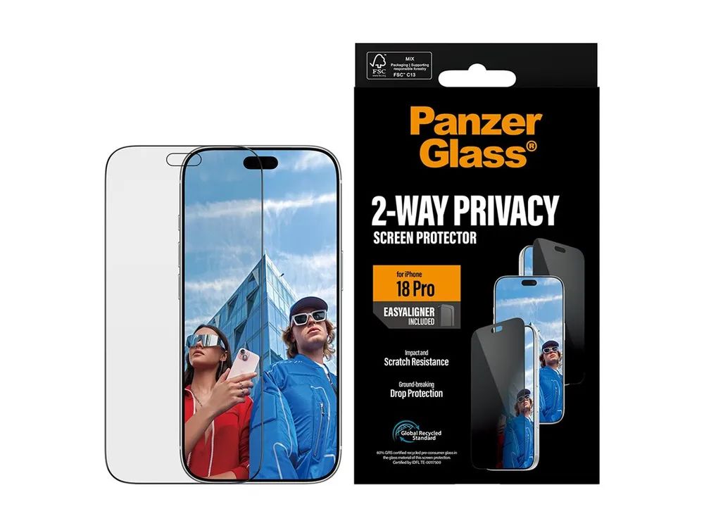 PanzerGlass Bildschirmschutz für Handy - ultrabreite Passform mit EasyAligner