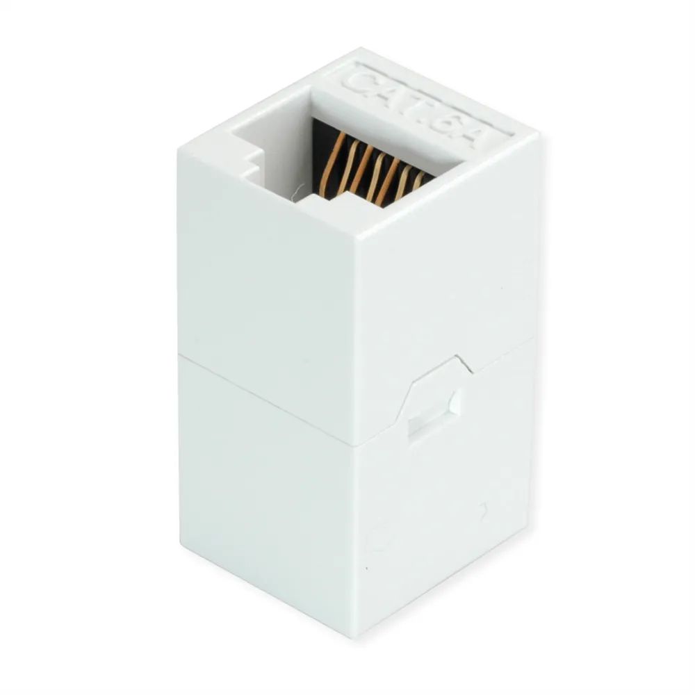 ROLINE RJ-45 Kupplung ungeschirmt, Cat.6A (Class EA), weiß