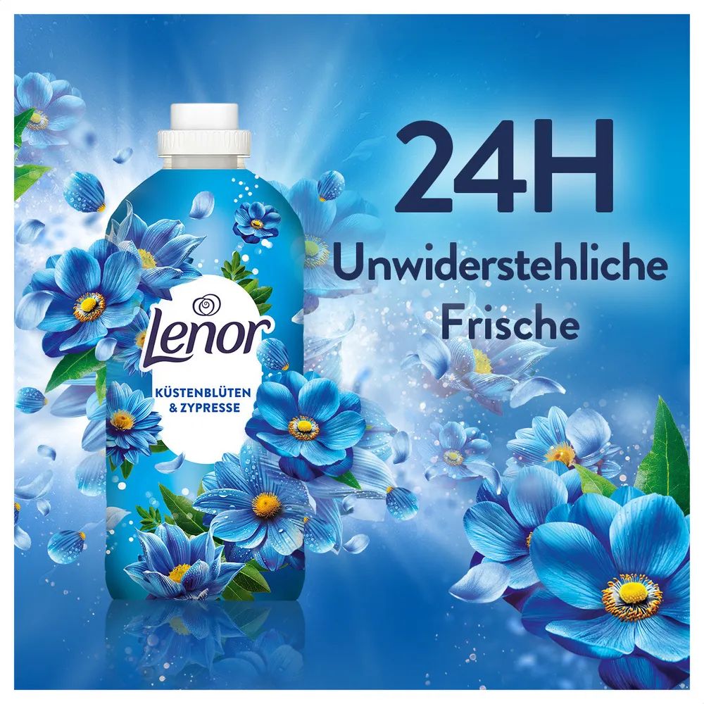 Lenor Küstenblumen & Zypresse Flasche - 1491ml 