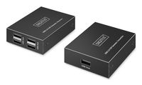 DIGITUS USB 2.0 CAT Extender, 4 Port USB-A, 150m