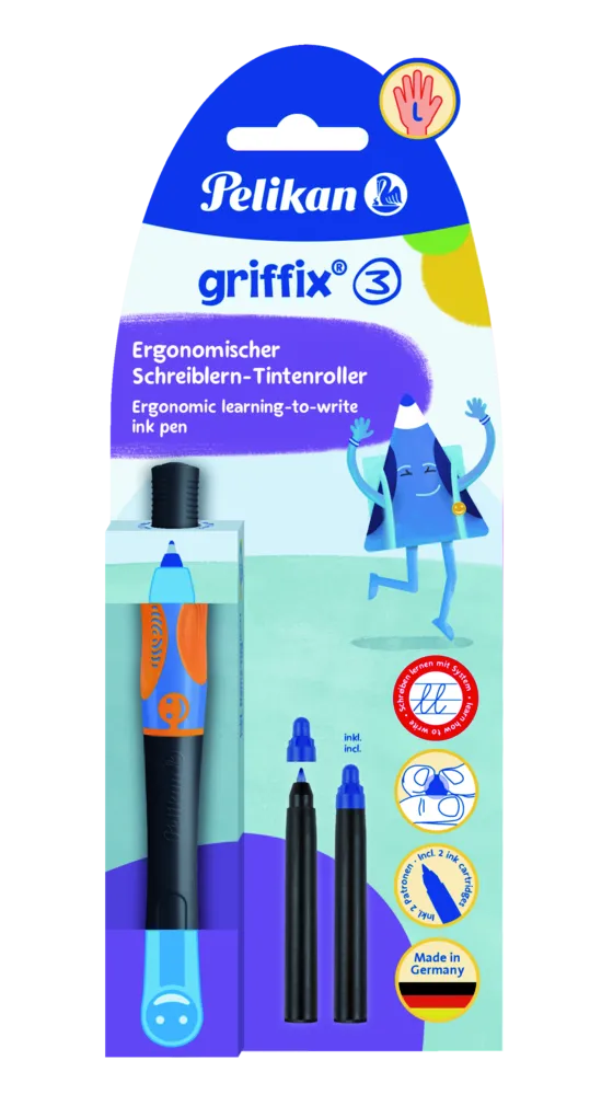 Pelikan griffix® Tintenschreiber für Linkshänder, Neon Black