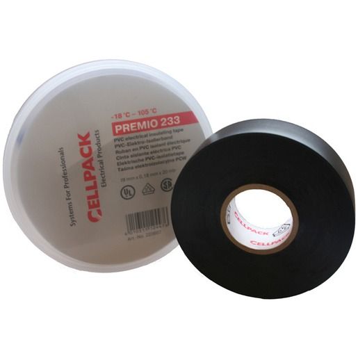 Cellpack UV-BEST. PVC-BAND SCHW., 20M / CELLPA PREMIO E233/19/20 223607
