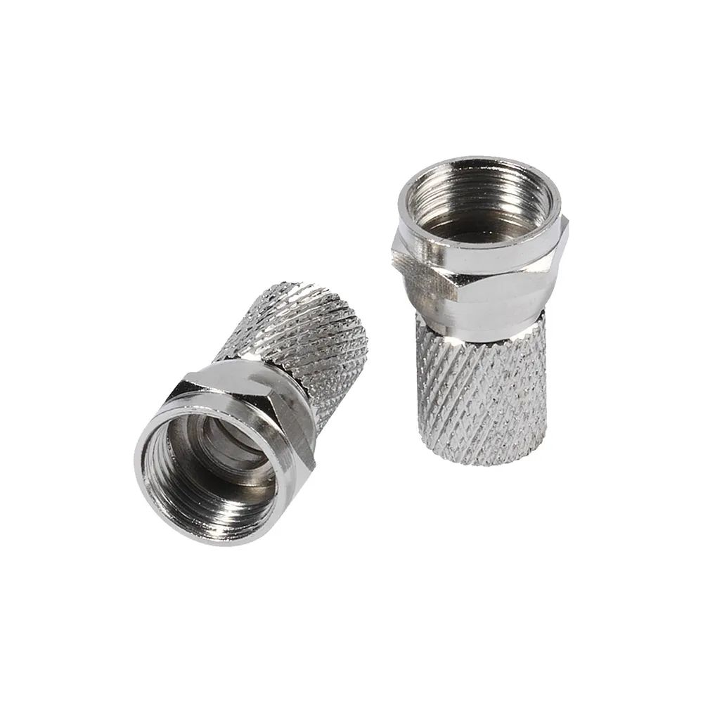 VIVANCO F Stecker, 8 mm, 2 Stk.