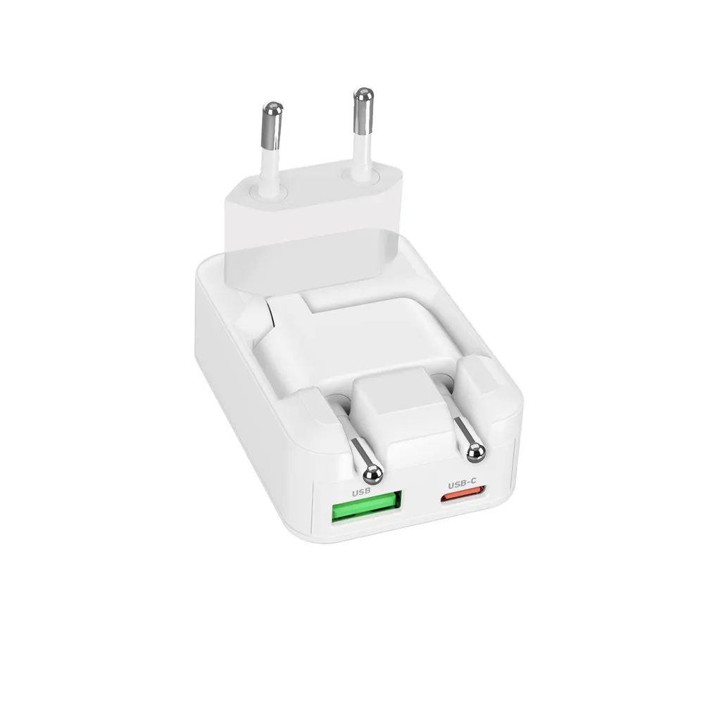 SBS FLEXI GaN Netzlader, 1x USB-C PD & 1x USB-A, 30W