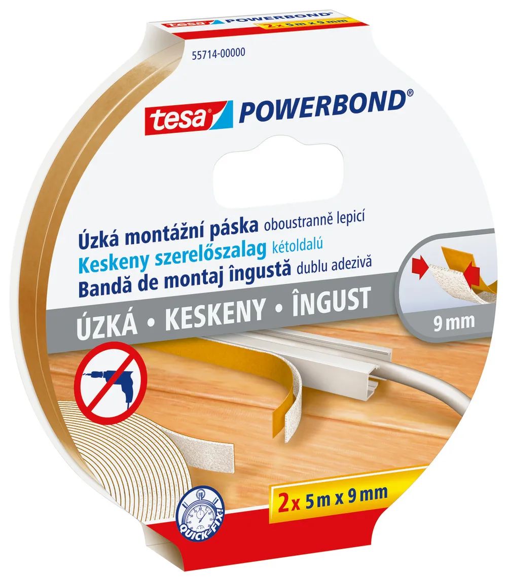Tesa Powerbond Schmal x 9mm
