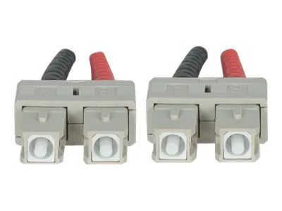 Intellinet Fiber Optic Patch Cable, OM3, SC/SC, 1m, Aqua, Duplex, Multimode, 50/125 µm, LSZH, Fibre, Lifetime Warranty, Polybag - Patch-Kabel - SC multi-mode (M)