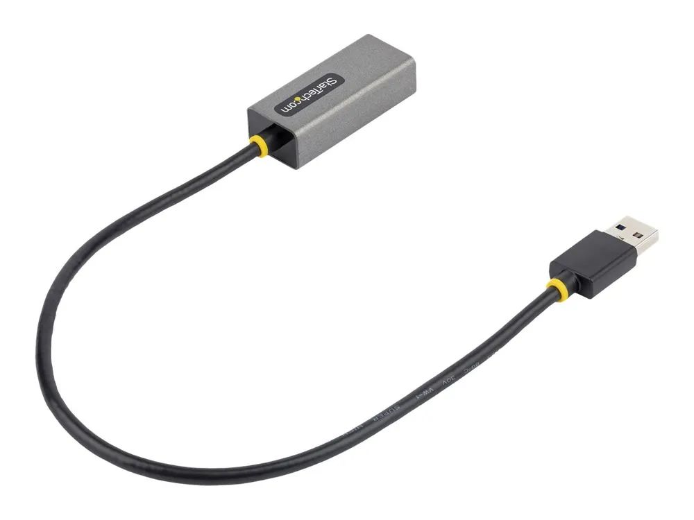 StarTech.com USB 3.0 Gigabit Ethernet Adapter, USB 3.0 zu 10/100/1000 Netzwerkadapter für Laptops, 30cm angeschlossenes Kabel, USB zu RJ45/LAN Adapter, NIC Adapter, Win, MacOS und Chrome (USB31000S2)