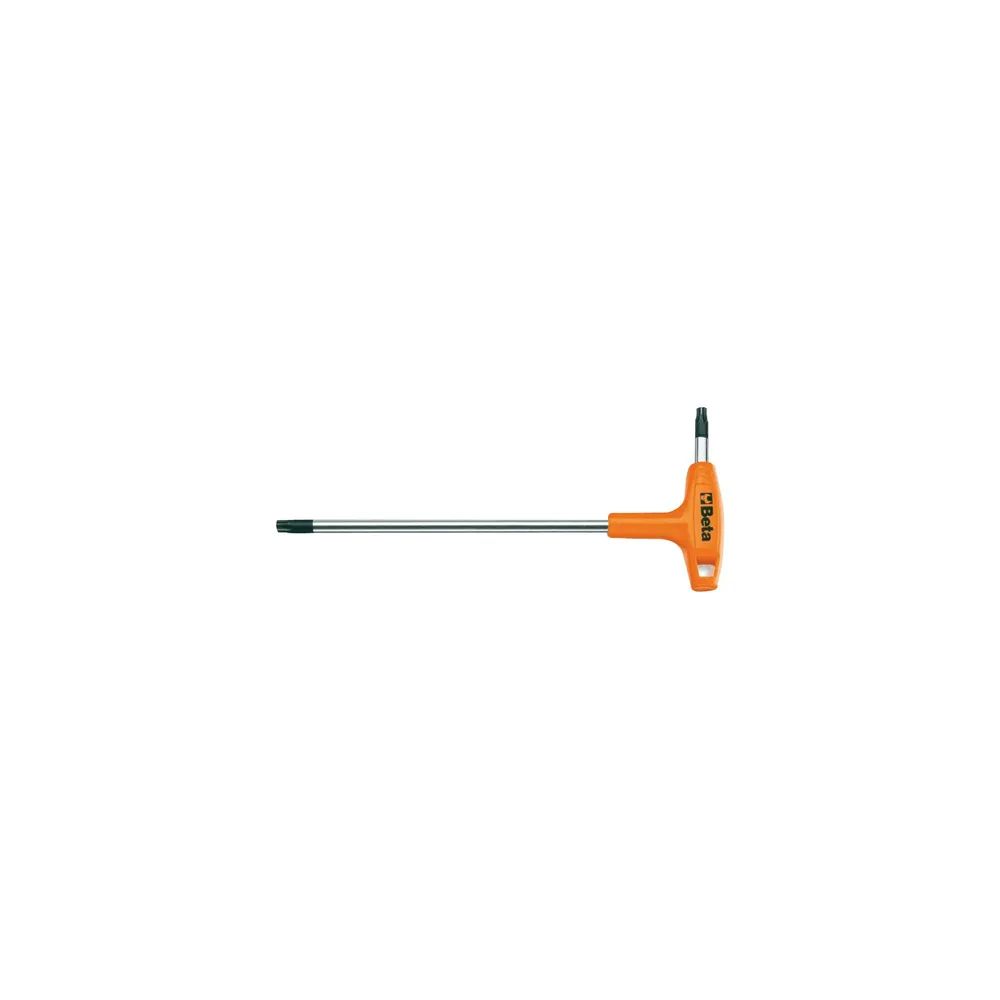 BETA Torx®-Stiftschlüssel 97TTX mit Quergriff und schwarze Spitzen TX25
