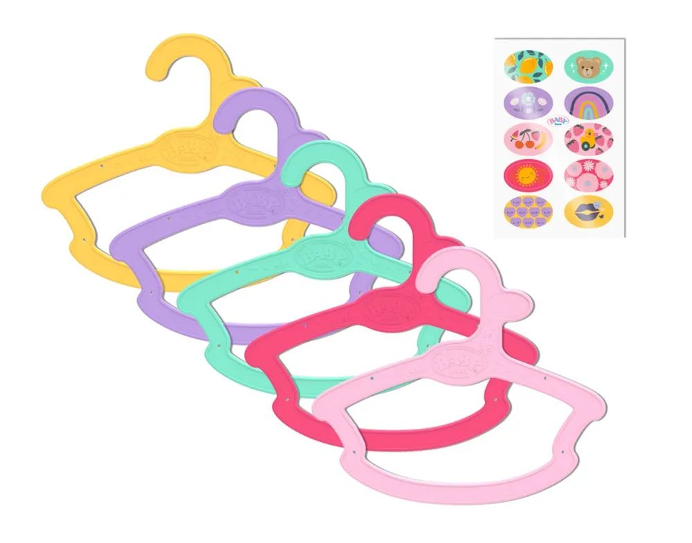 Zapf BABY born Kleiderbügel 5er-Pack 43 cm