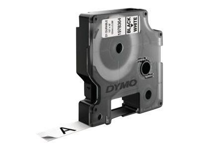 Dymo D1 Durable - Selbstklebend - Schwarz auf Weiß - Rolle (1,2 cm x 5,5 m)