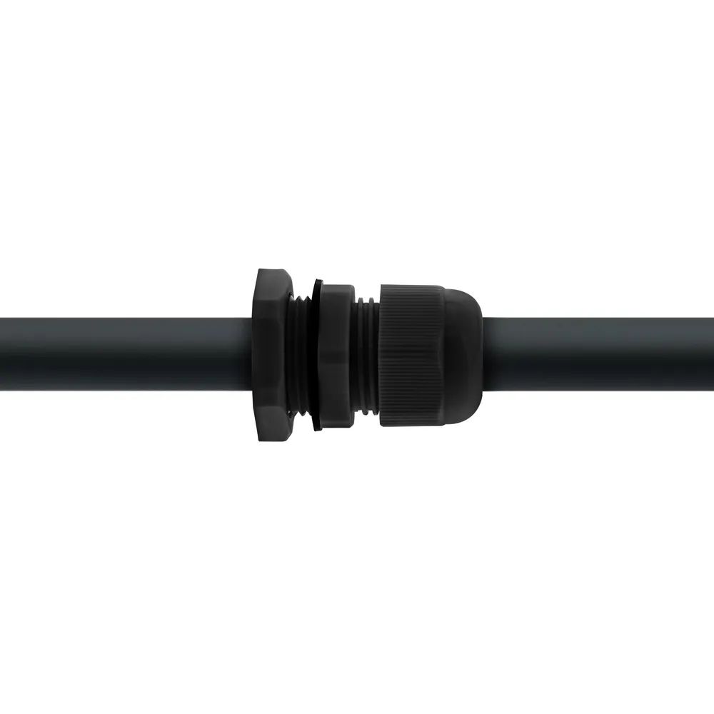 InLine Kabeldurchführung PG 13.5 Nylon IP68 6-12mm - schwarz - 10 Stück