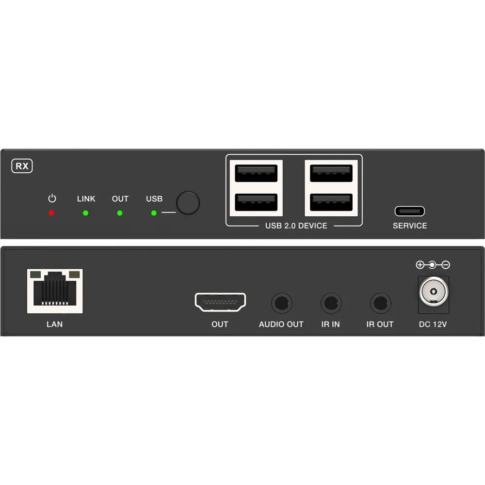 InLine KVM Extender over IP - HDMI 4K/60Hz - 100m - Empfänger (RX)