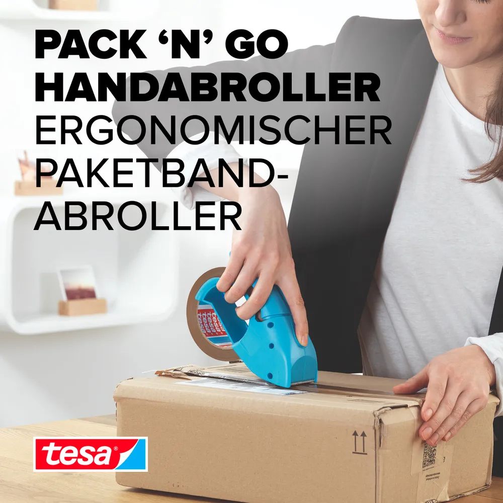 Tesa Tesapack Pack' n' Go - Abroller mit Packband