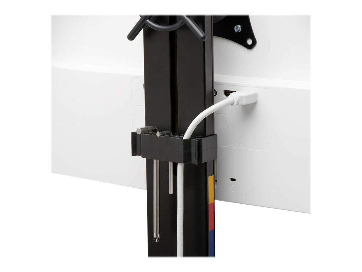 Kensington SmartFit Space-Saving Dual Monitor Arm - Befestigungskit - neig- und schwenkbar - für 2 Monitore - Aluminium, Kunststoff, Stahl - Schwarz - Bildschirmgröße: bis zu 68,6 cm (bis zu 27 Zoll)