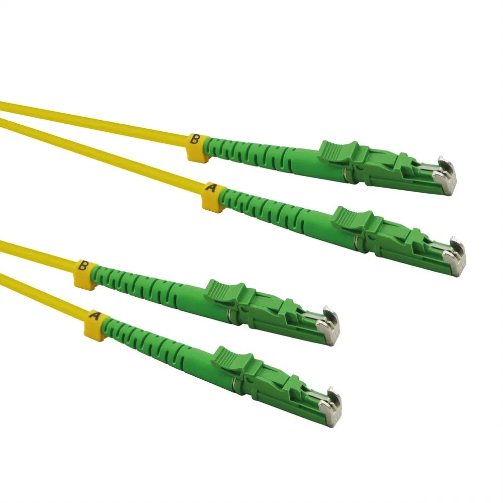 ROLINE LWL-Kabel duplex 9/125µm OS2, LSH/LSH, APC Schliff, LSOH, gelb, 10 m