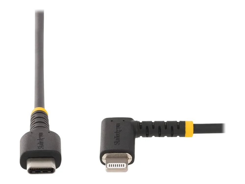 StarTech.com 1 m USB-C auf Lightning Kabel mit Winkelstecker, Ladekabel