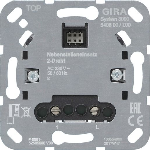 Gira NEBENST.EINS. 2-DRAHT EINSATZ / GIRA 540800 S3000 540800