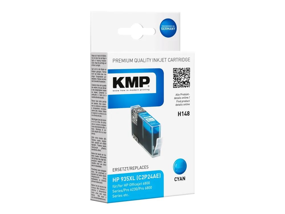 KMP H148 - 15 ml - Hohe Ergiebigkeit - Cyan - kompatibel - Tintenpatrone (Alternative zu: HP 935XL)